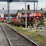 Feuerwehr Lippstadt rettet eingeklemmten Zugbegleiter - Zugübung ein voller Erfolg!